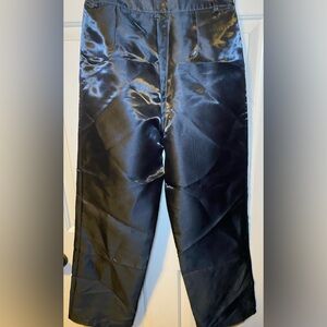 House Of Harlow Black Satin Wide Leg Pants 2024 Collection Size S